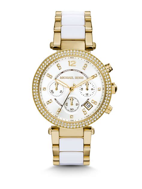 mini parker watch michael kors|michael kors parker chronograph.